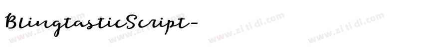 BlingtasticScript字体转换