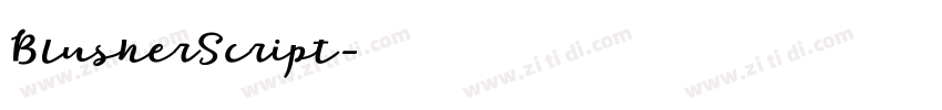 BlusherScript字体转换