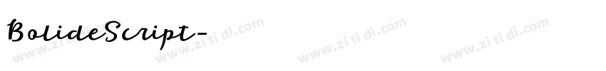 BolideScript字体转换