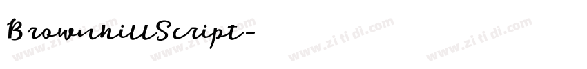 BrownhillScript字体转换