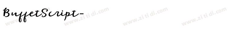 BuffetScript字体转换