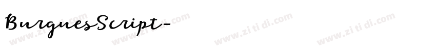 BurguesScript字体转换