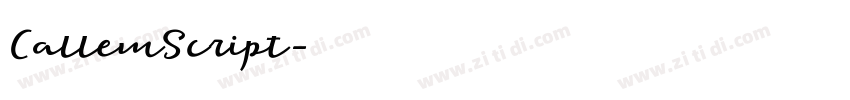CallemScript字体转换