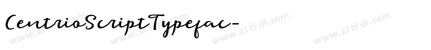 CentrioScriptTypefac字体转换