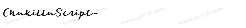 ChakillaScript字体转换 ChakillaScript字体转换