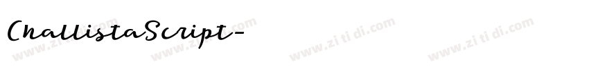 ChallistaScript字体转换