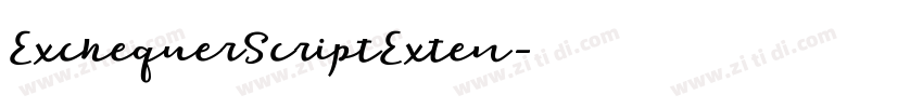 ExchequerScriptExten字体转换