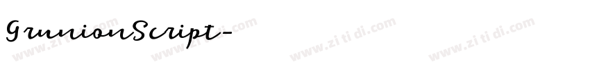 GrunionScript字体转换