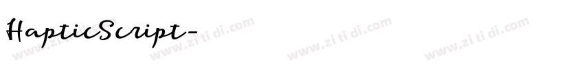HapticScript字体转换