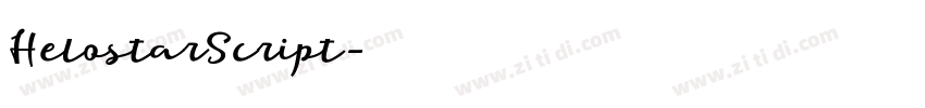 HelostarScript字体转换
