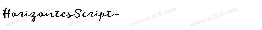 HorizontesScript字体转换