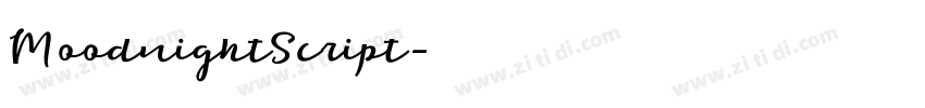 MoodnightScript字体转换