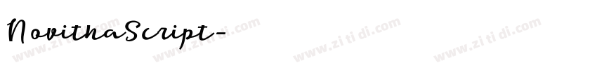 NovithaScript字体转换