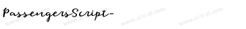 PassengersScript字体转换
