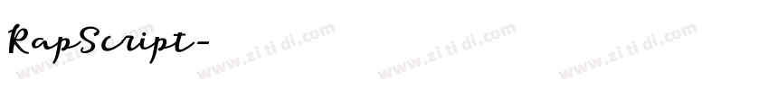 RapScript字体转换 RapScript字体转换