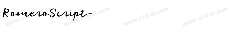 RomeroScript字体转换