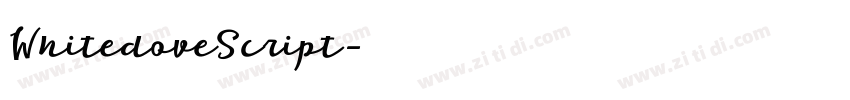 WhitedoveScript字体转换