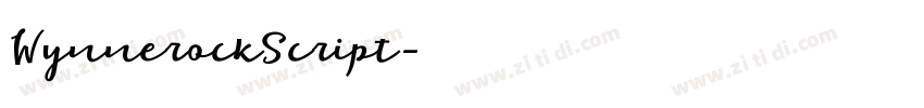 WynnerockScript字体转换
