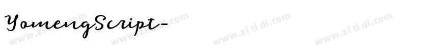YomengScript字体转换 YomengScript字体转换