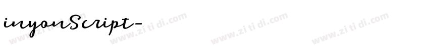 inyonScript字体转换