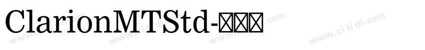 ClarionMTStd字体转换