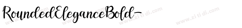 RoundedEleganceBold字体转换