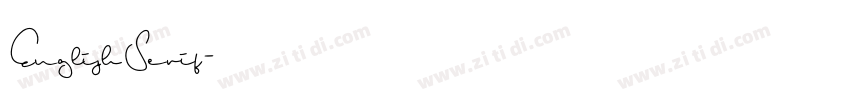 EnglishSerif字体转换