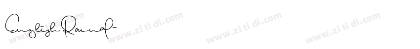 EnglishRound字体转换