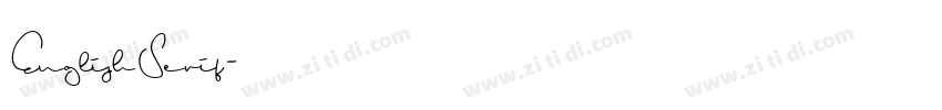 EnglishSerif字体转换