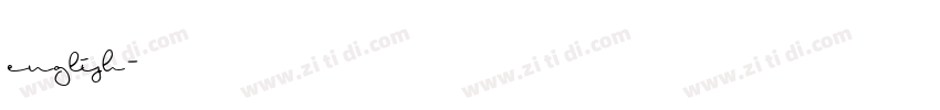 english字体转换