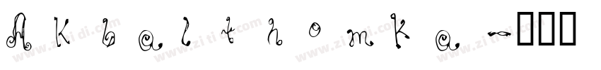 AkbalthomKa字体转换