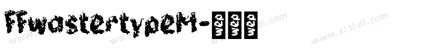 FFwastertypeM字体转换