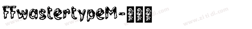 FFwastertypeM字体转换