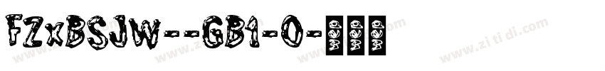 FZxBSJW--GB1-0字体转换