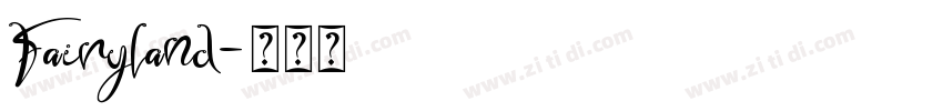 Fairyland字体转换