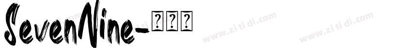 SevenNine字体转换