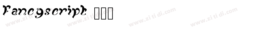 FancyScript字体转换
