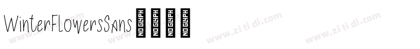 WinterFlowersSans字体转换