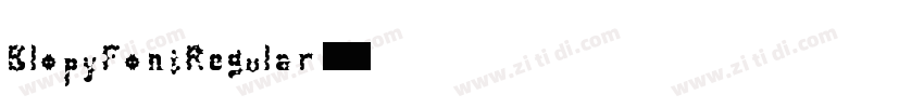 BlopyFontRegular字体转换