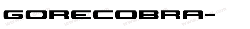 Gorecobra字体转换
