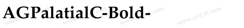 AGPalatialC-Bold字体转换