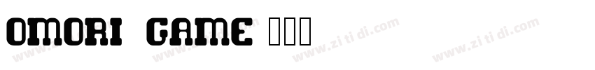omori_game字体转换