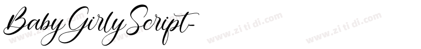 BabyGirlyScript字体转换