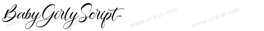 BabyGirlyScript字体转换