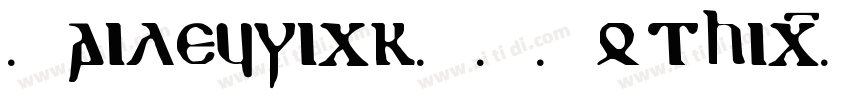 BaileywickJFGothic字体转换