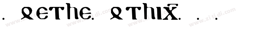 GoetheGothic字体转换