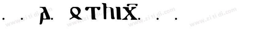 IPAGothic字体转换