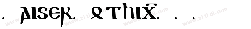 KaiserGothic字体转换