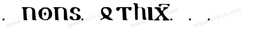 LuxusGothic字体转换