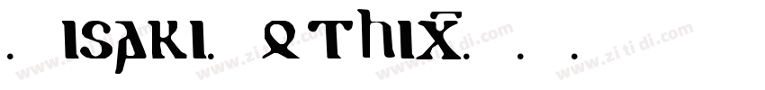 MisakiGothic字体转换